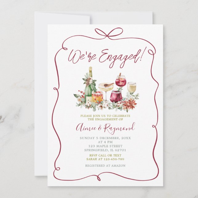 Convite Fizemos um jogo de coquetel de Natal (Frente)