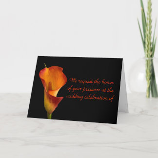 Convite Flame Calla Lily
