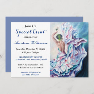 CONVITE FLAMENCO DANCING PARTITY INVITE