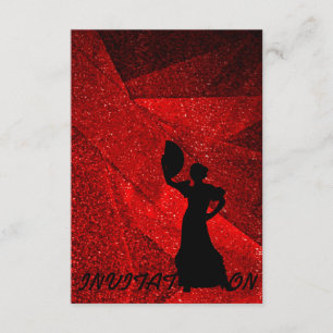 Convite Flamenco Latino Ball Dance