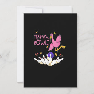 Convite Flamingbowl Bowling Event Women Girls Flamingo Bow