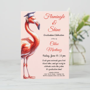 Convite Flamingle & Celebre! Festa de Formatura de Flaming