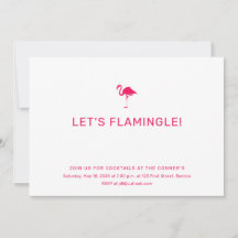 Convite Flamingo