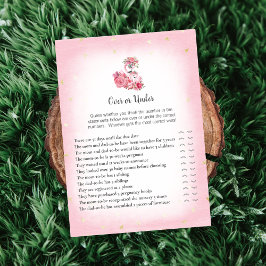 Convite Flamingo Ballerina Rosa Sobre O Jogo Do Chá