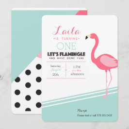 Convite Flamingo Birthday Invite