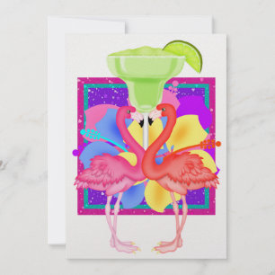 Convite Flamingo Cocktail - SRF