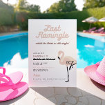 Convite Flamingo Cor-de-Rosa Último Flamingle Bachelorette<br><div class="desc">#zazzlemade</div>