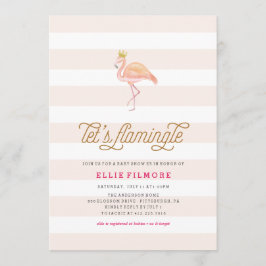 CONVITE FLAMINGO DE CHÁ DE FRALDAS vamos FLAMINGLE