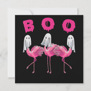 Convite Flamingo  Fantasia do Halloween de Flamingo Boo