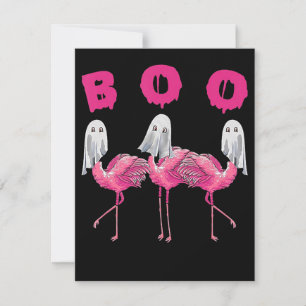 Convite Flamingo  Fantasia do Halloween de Flamingo Boo