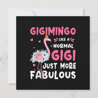 Convite Flamingo Gigimingo Como Uma Nana Normal É Engraçad
