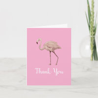 Flamingo Pink Tropical Obrigado