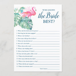 Convite Flamingo Rosa Que Conhece O Melhor Jogo Da Noiva