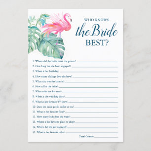 Convite Flamingo Rosa Que Conhece O Melhor Jogo Da Noiva