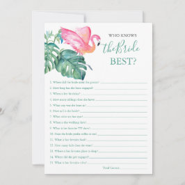 Convite Flamingo Rosa Que Conhece O Melhor Jogo Da Noiva