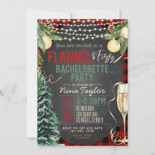 Convite Flannel e Fizz Bachelorette