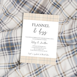 Convite Flannel e Fizz caem Casais casuais russos Chá