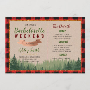 Convite Flannel fling antes da solha do anel