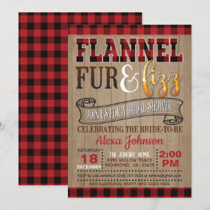 Convite Flannel fur e Chá de panela Fizz