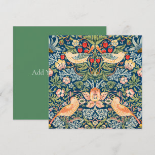 CONVITE FLATCARD: WILLIAM MORRIS: LADRÕES DE MORANGO