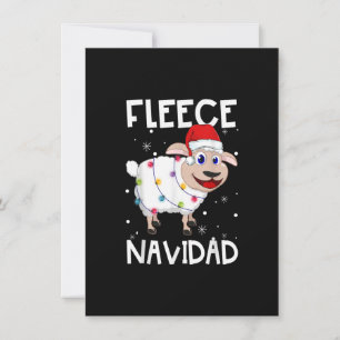 Convite Fleece Navidad Funny Feliz Ovelhas À Noite De Nata