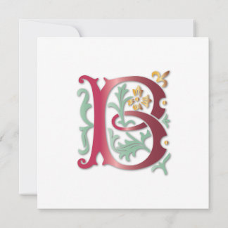 Convite Fleur-de-lis B Monograma