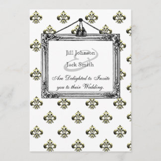 Convite Fleur de lis (Dourado)