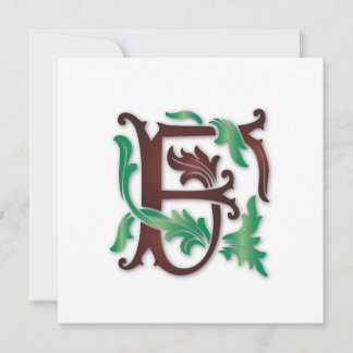 Convite Fleur-de-lis F Monograma