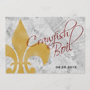 Convite Fleur de Lis - Jornal "Boil"