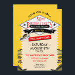 Convite Fleur de Lis Spoof Fish Fry 50th Birthday<br><div class="desc">Planejar uma fritura de peixes do quintal,  a 50ª festa de aniversário para alguém especial? Celebrar no estilo sul com a nossa colher de peixes do estilo Nova Orleans misturando design,  com peixes fritando na panela. Design original por Holiday Hearts Designs que incorporam elementos de vintage (direitos reservados).</div>