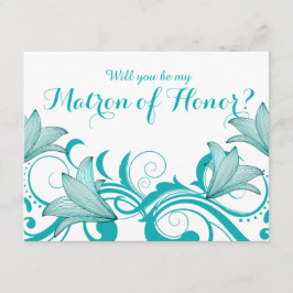 Convite Fleur de Lyrica Matron of Honor Request | chalé