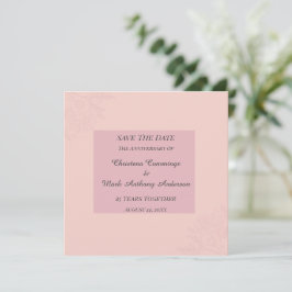 Convite Fleur de Satin Aniversário de Casamento Salve a Da