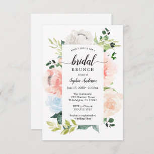 Convite Fleur Jolie Pretty Floral Bridal Shower Invites