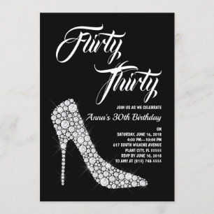 Convite Flirty 30 Aniversário Convidar