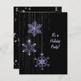 Convite Floco de Neve e Festa Diamante de Natal