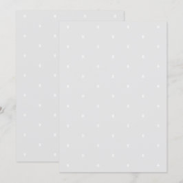 Convite Flocos de neve brancos minimalistas, fundo de cinz