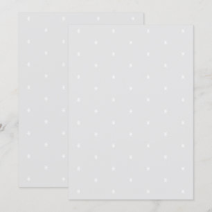 Convite Flocos de neve brancos minimalistas, fundo de cinz
