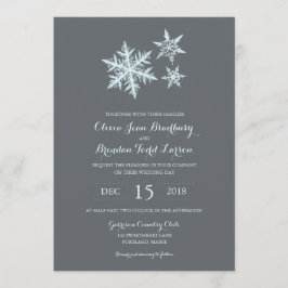 Convite Flocos de neve de gelo de inverno | Casamento