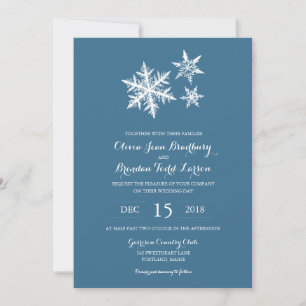 Convite Flocos de neve de inverno  Casamento