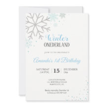 Flocos de neve do primeiro aniversário do inverno