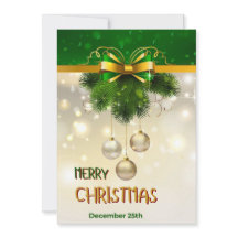 Flocos de neve Dourados, Bolas, Luzes de Natal Ver