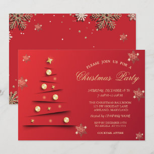 Convite Flocos de neve Dourados, Companhia de Bolas de Ár