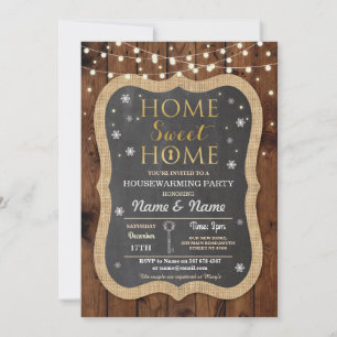 Convite Flocos de neve festivos para aquecimento doméstic