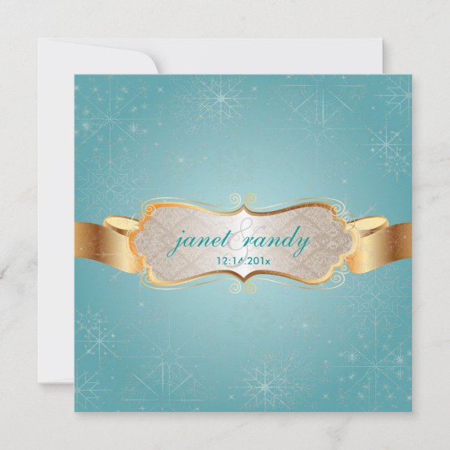 Convite Flocos de neve PixDezines, Eventos de inverno (Frente)