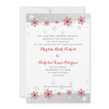 Flocos de neve vermelhos modernos e estrelas de ci