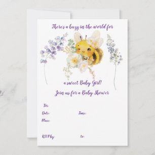 Convite Flor Bee