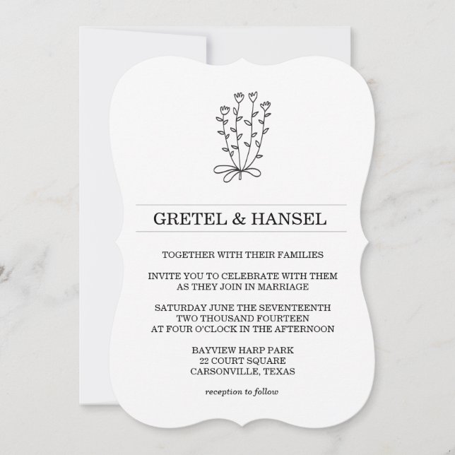 Convite flor botânica (Frente)