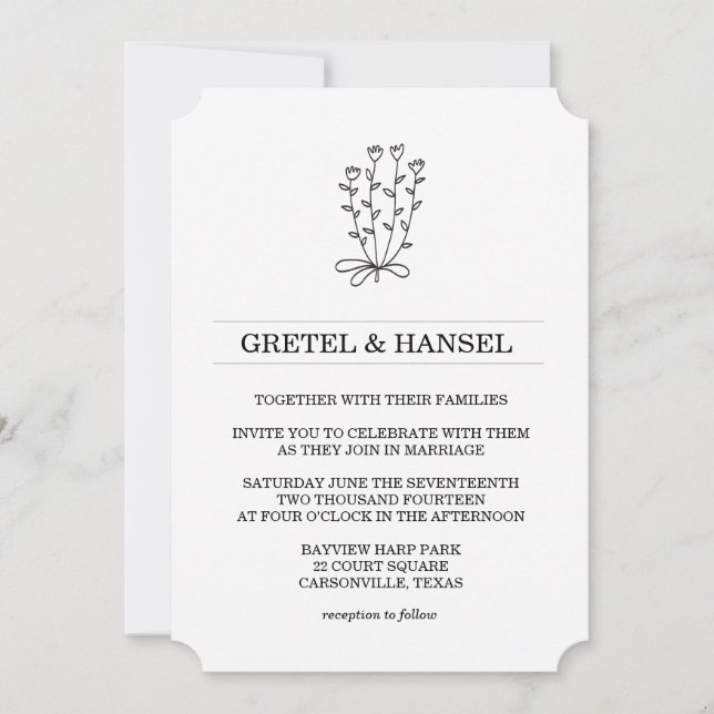 Convite flor botânica (Frente)