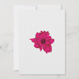 Convite Flor de Arte Pop | Impressão Digital Moderna
