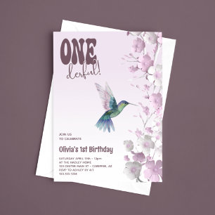 Convite Flor de Cerejeira Onederful 1º Aniversário